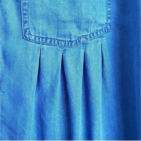Style & Company Chambray Button Down Top Size Small - Picture 4 of 5